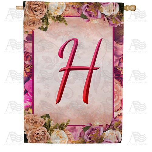 America Forever Rosie Pink Monogram House Flag