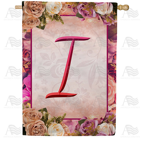 America Forever Rosie Pink Monogram House Flag