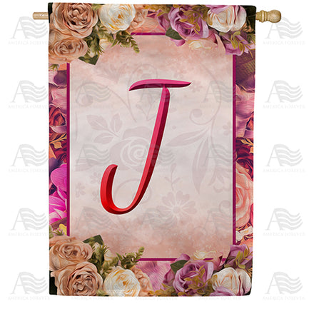 America Forever Rosie Pink Monogram House Flag