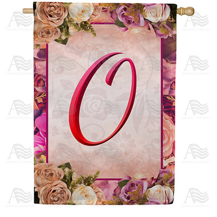 America Forever Rosie Pink Monogram House Flag