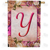 America Forever Rosie Pink Monogram House Flag