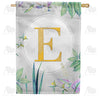 America Forever Simply Golden Monogram House Flag