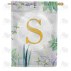 America Forever Simply Golden Monogram House Flag