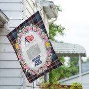 America Forever Personalized Burst Of Pink House Flag