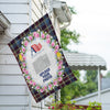 America Forever Personalized Burst Of Pink House Flag