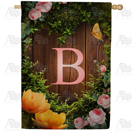 America Forever House Light Monogram House Flag