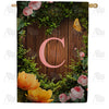 America Forever House Light Monogram House Flag