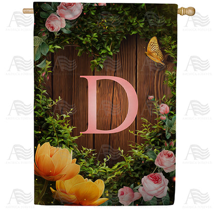 America Forever House Light Monogram House Flag