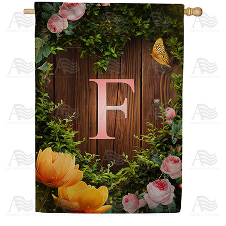 America Forever House Light Monogram House Flag