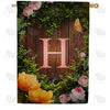 America Forever House Light Monogram House Flag