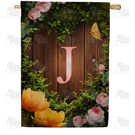 America Forever House Light Monogram House Flag