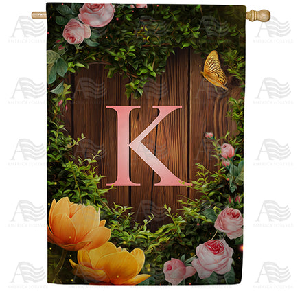 America Forever House Light Monogram House Flag