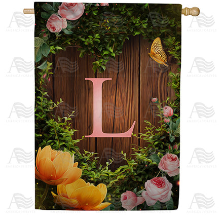 America Forever House Light Monogram House Flag