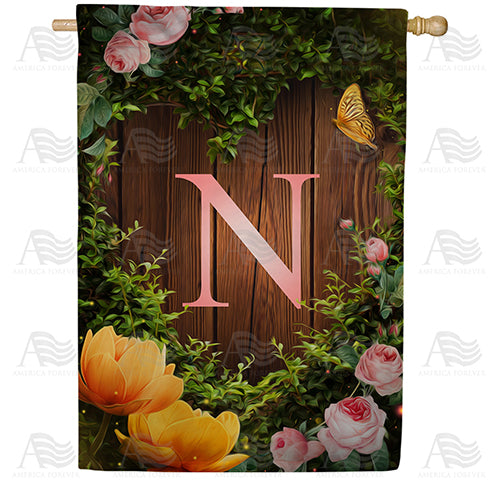 America Forever House Light Monogram House Flag
