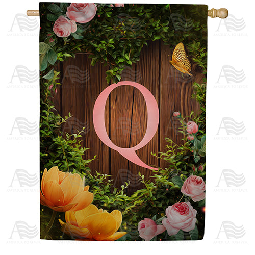 America Forever House Light Monogram House Flag
