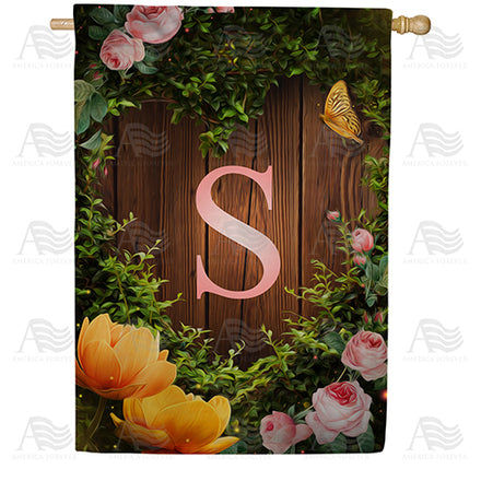 America Forever House Light Monogram House Flag