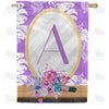 America Forever Purple Reflection Monogram House Flag