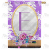Purple Reflection Monogram House Flag