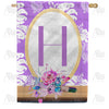Purple Reflection Monogram House Flag
