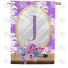 Purple Reflection Monogram House Flag