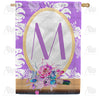 Purple Reflection Monogram House Flag