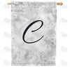 Bird Dreams Monogram House Flag