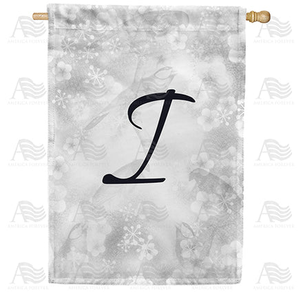 Bird Dreams Monogram House Flag
