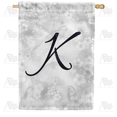 Bird Dreams Monogram House Flag
