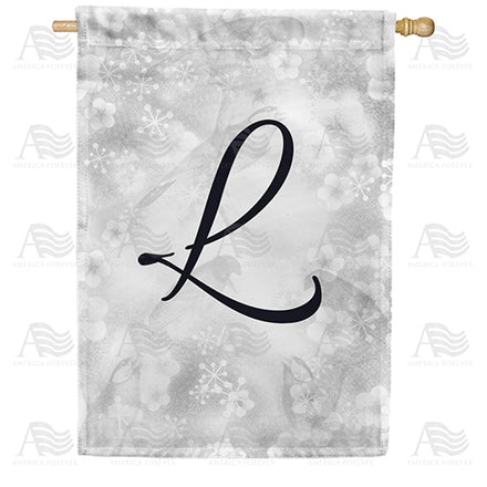 Bird Dreams Monogram House Flag