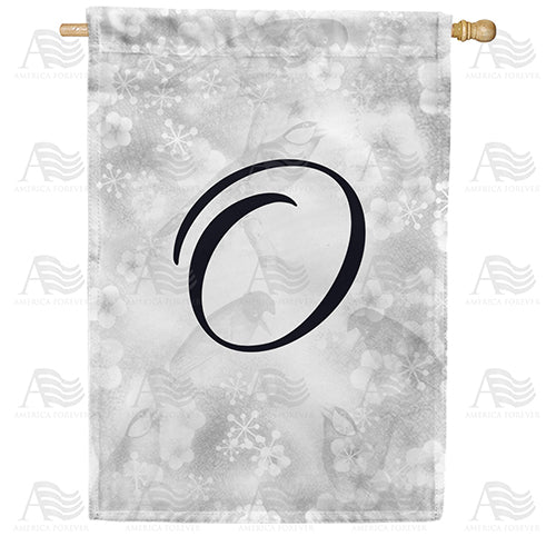 Bird Dreams Monogram House Flag