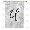 Bird Dreams Monogram House Flag