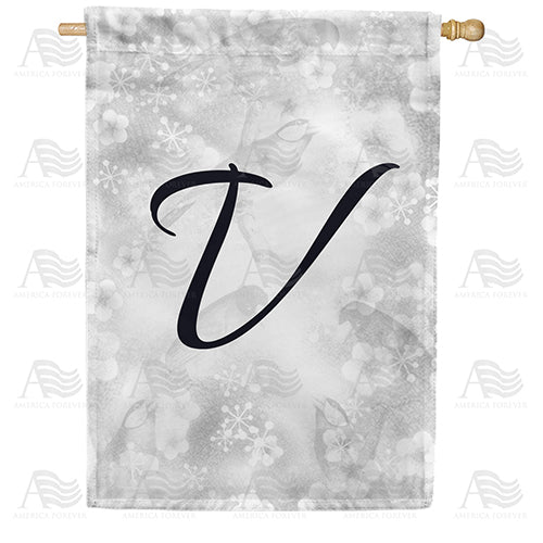 Bird Dreams Monogram House Flag