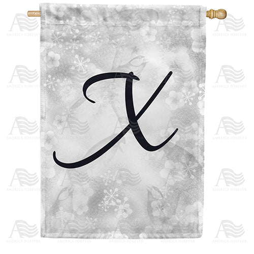 Bird Dreams Monogram House Flag
