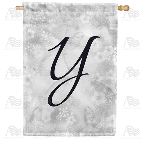 Bird Dreams Monogram House Flag