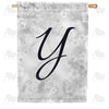 Bird Dreams Monogram House Flag