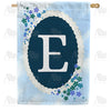 America Forever Dainty Blue Monogram House Flag