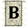 America Forever Flower Sketchings Monogram House Flag