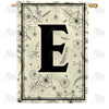America Forever Flower Sketchings Monogram House Flag