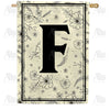 America Forever Flower Sketchings Monogram House Flag