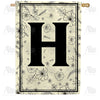 America Forever Flower Sketchings Monogram House Flag