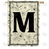 America Forever Flower Sketchings Monogram House Flag