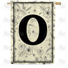 America Forever Flower Sketchings Monogram House Flag