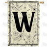 America Forever Flower Sketchings Monogram House Flag