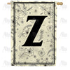 America Forever Flower Sketchings Monogram House Flag