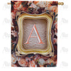 America Forever Antique Gold Frame Monogram House Flag