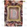 America Forever Antique Gold Frame Monogram House Flag
