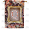 America Forever Antique Gold Frame Monogram House Flag