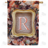 America Forever Antique Gold Frame Monogram House Flag