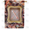 America Forever Antique Gold Frame Monogram House Flag