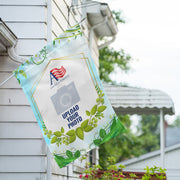 America Forever Personalized Rose Greenery House Flag